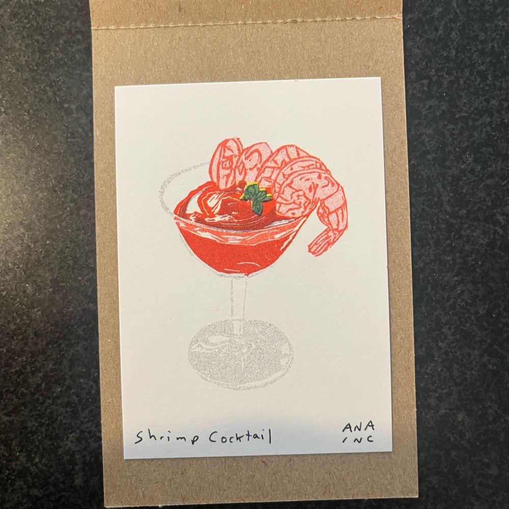 Inciardi Shrimp Cocktail Art Print